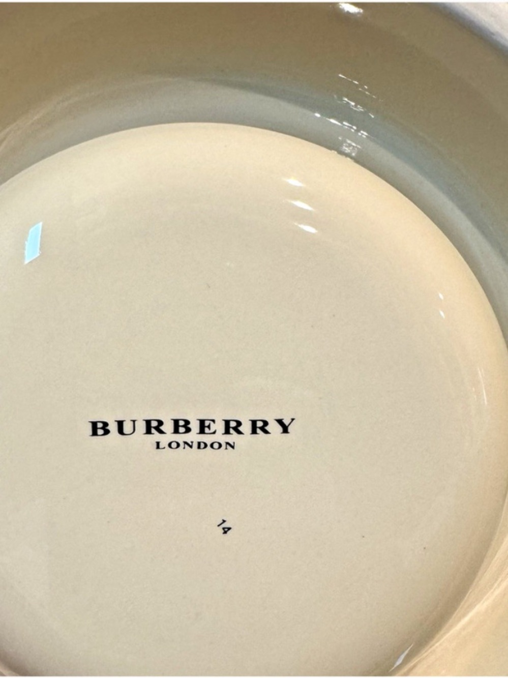 Authentic BURBERRY Nova Check Porcelain Large Dog Food Bowl Water Bowl - Picture 7 of 7